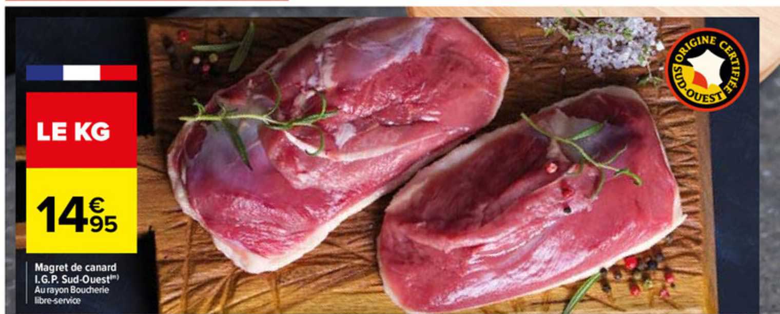 magret de canard i.g.p. sud-ouest