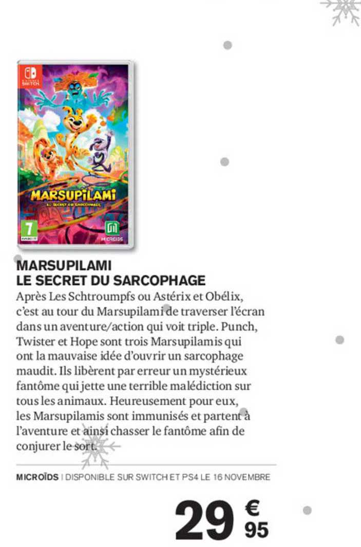 marsupilami le secret du sarcophage
