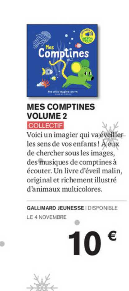 mes comptines volume 2 - collectif