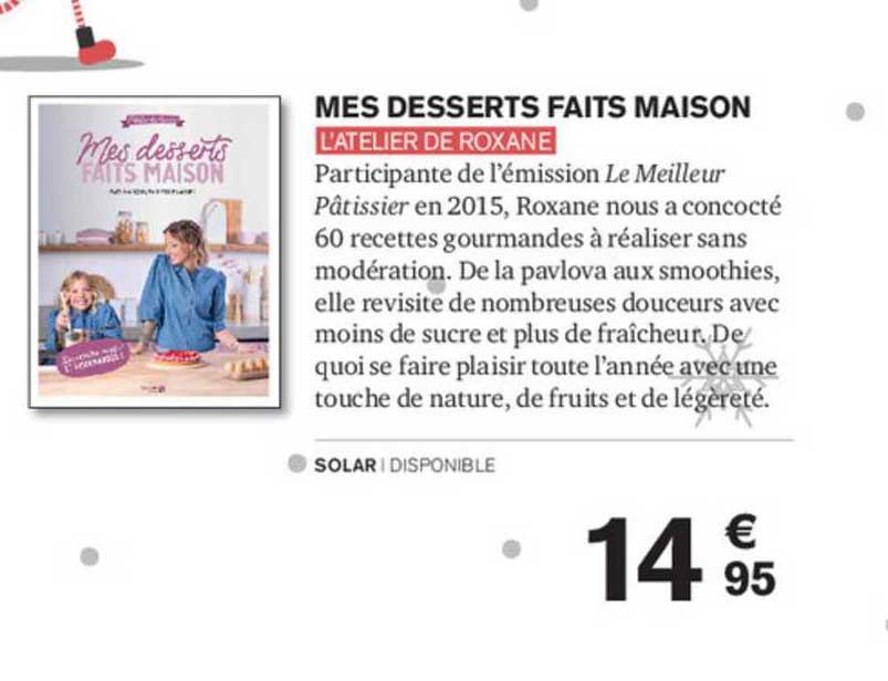 mes desserts faits maison l'atelier de roxane