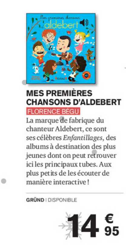 mes premières chansons d'aldebert florence bégu