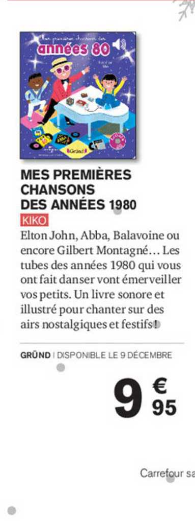 mes premières chansons des années 1980 - kiko