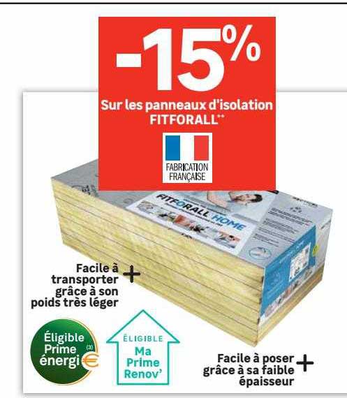panneaux d'isolation fitforall