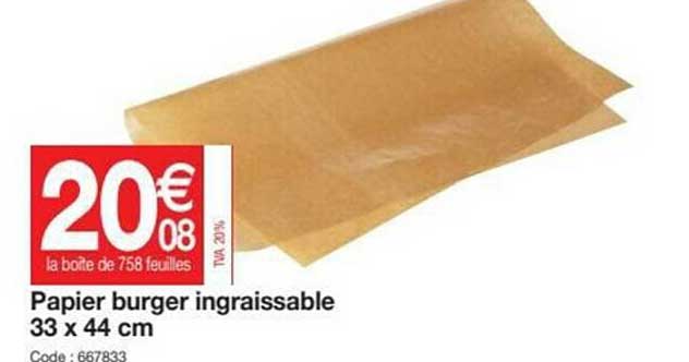 papier burger ingraissable 33 x 44 cm