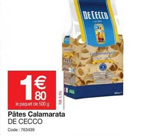pâtes calamarata de cecco