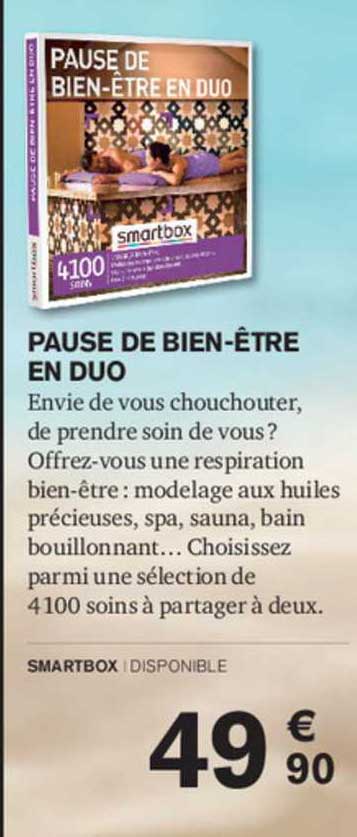 Pause De Bien-être En Duo Smartbox