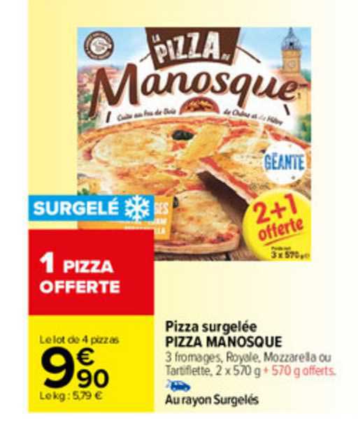 Pizza Surgelée Pizza Manosque