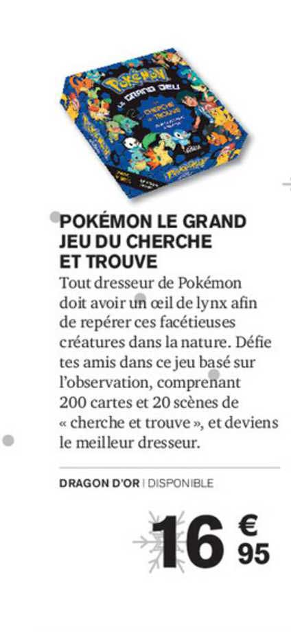 pokémon le grand jeu du cherche et trouve