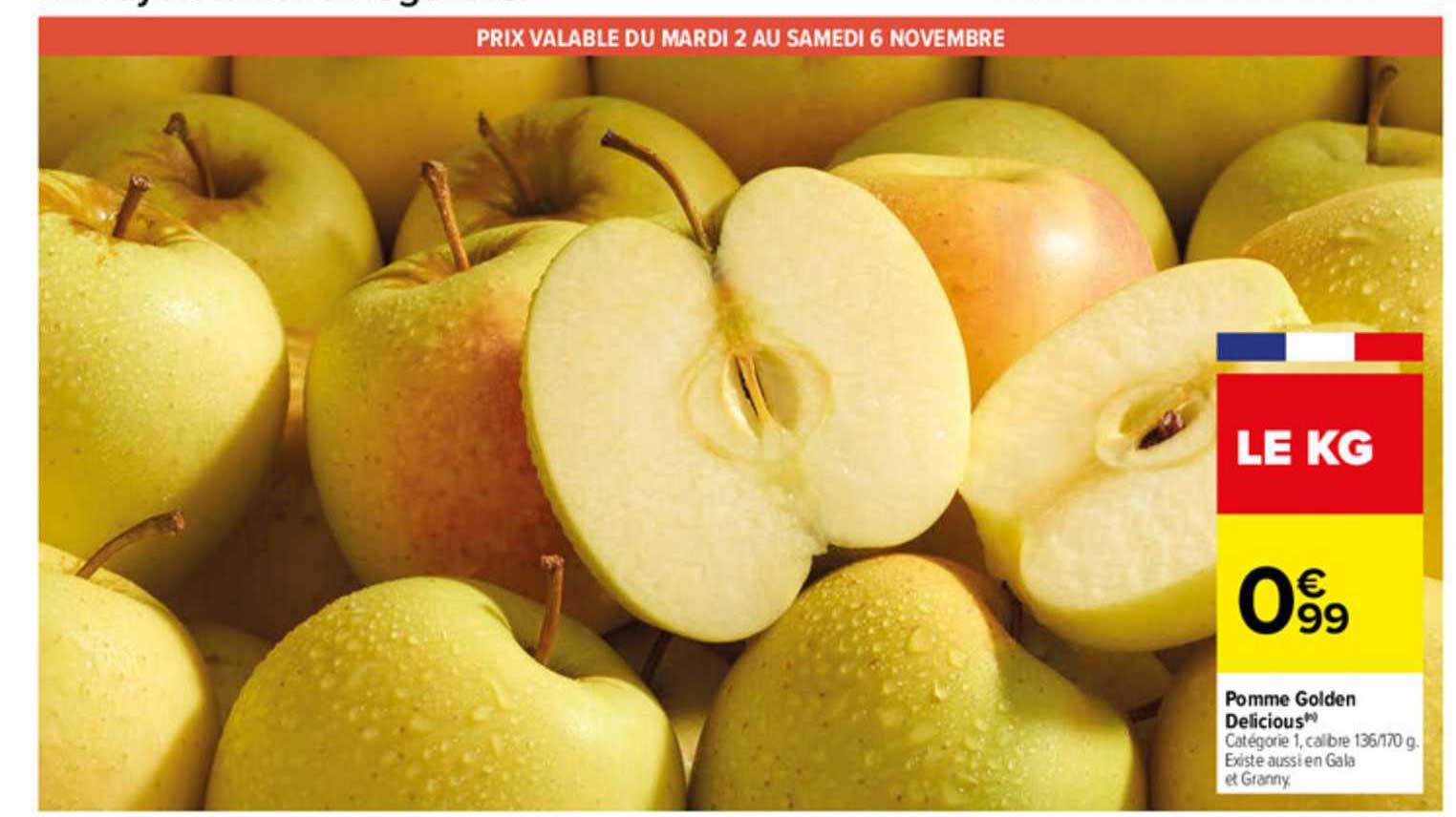 pomme golden delicious