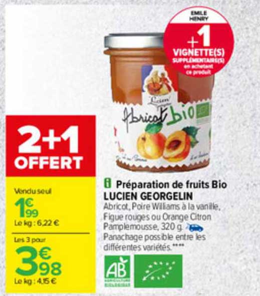 préparation de fruits bio lucien georgelin