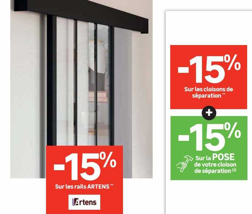 rails artens, cloisons de séparation, la pose de votre cloison de séparation