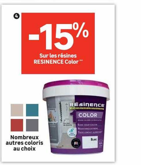 résines résinence color