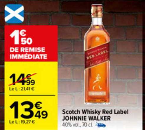 scotch whisky red label johnnie walker
