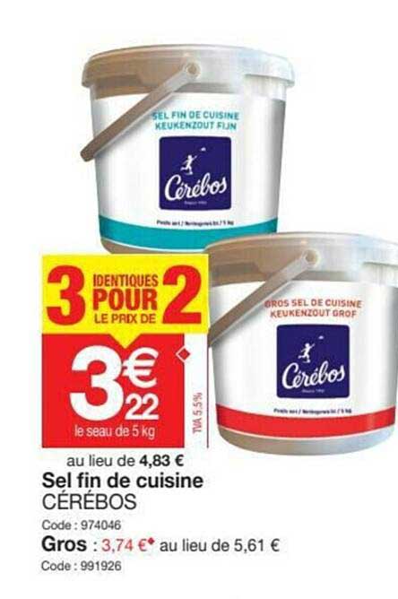 Sel Fin De Cuisine Cérébos