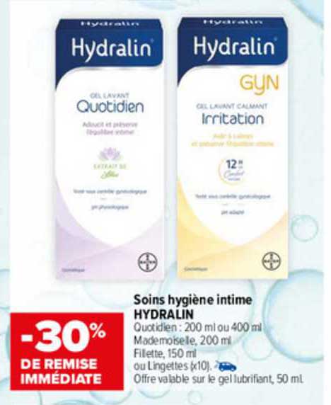 Soins Hygiène Intime Hydralin