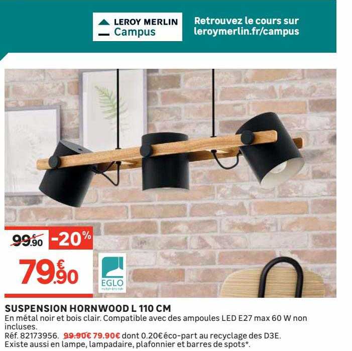 Suspension Hornwood L 110 Cm