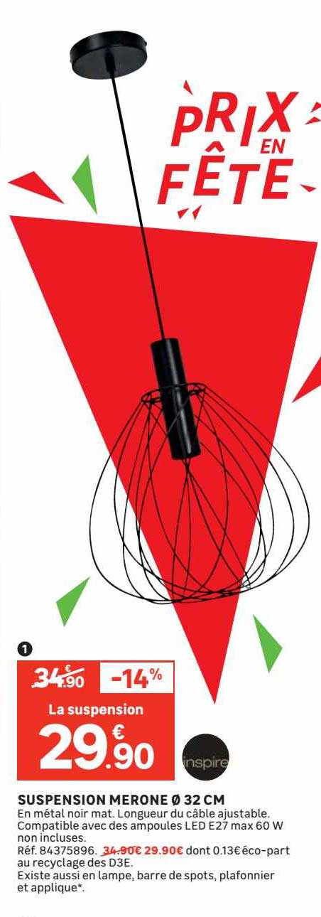 Suspension Merone ø 32 Cm