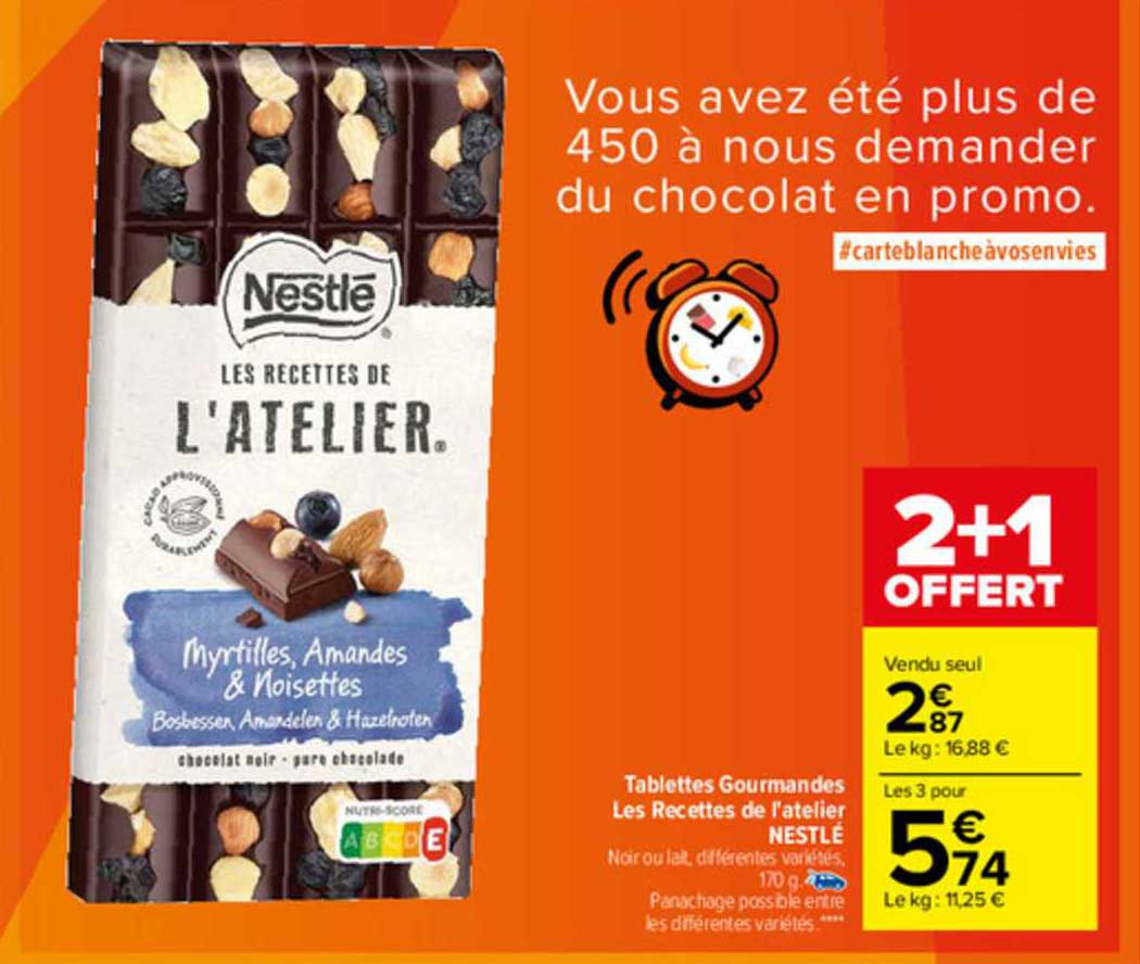 tablettes gourmandes les recettes de l'atelier nestlé