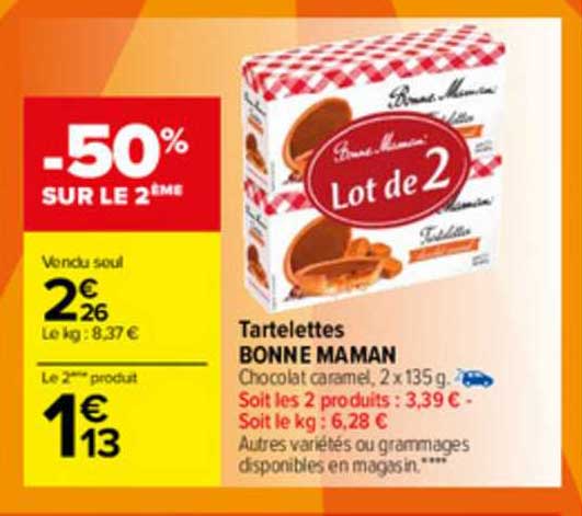 tartelettes bonne maman