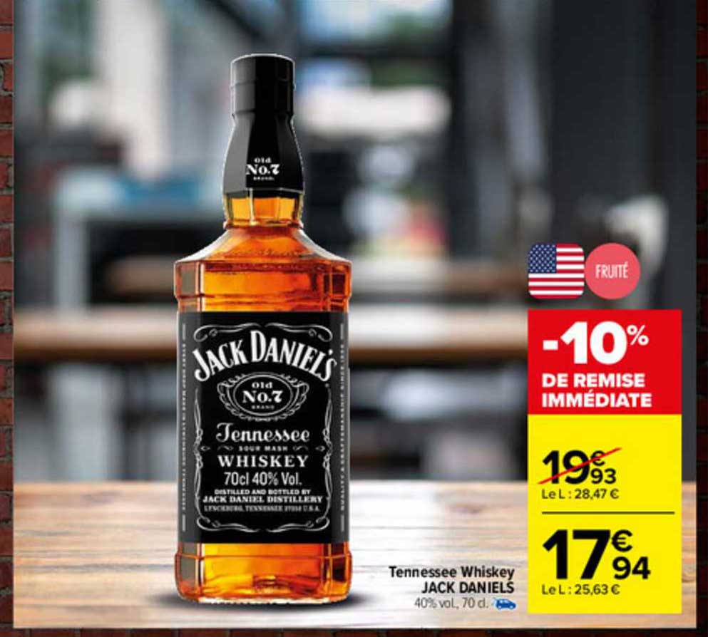 tennessee whiskey jack daniel's