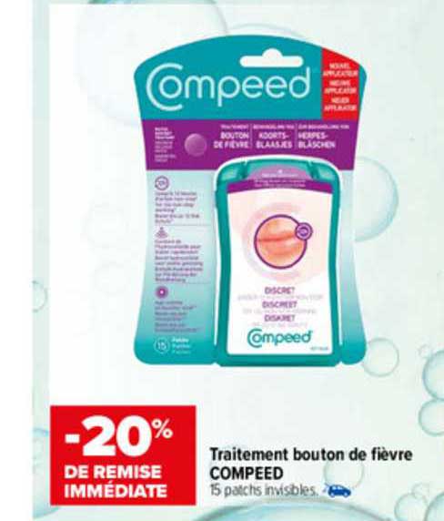 traitement bouton de fièvre compeed