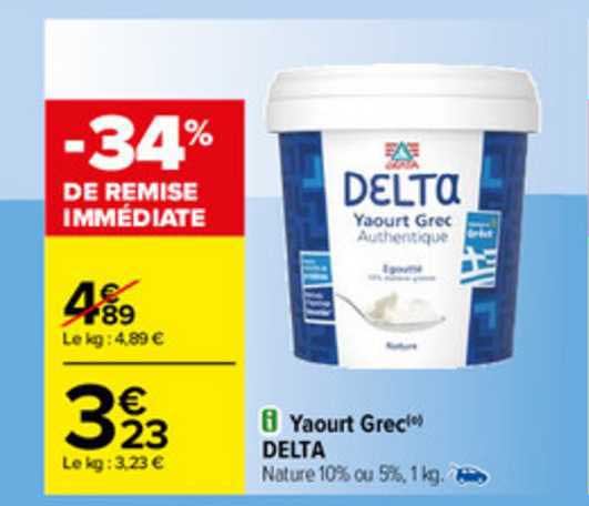 yaourt grec delta
