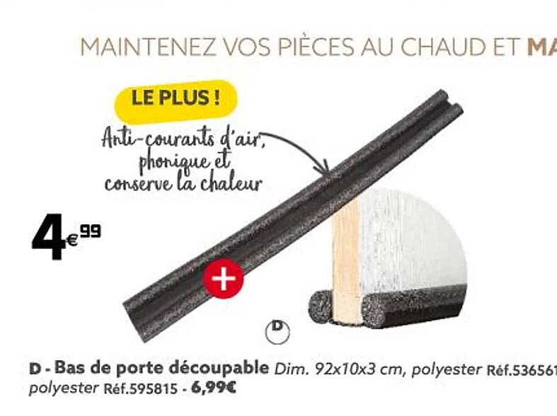 bas de porte découpable