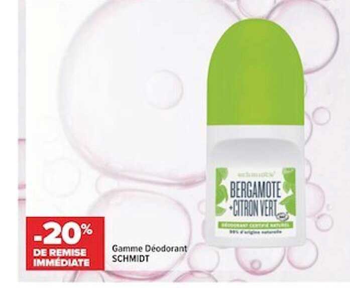 gamme déodorant schmidt