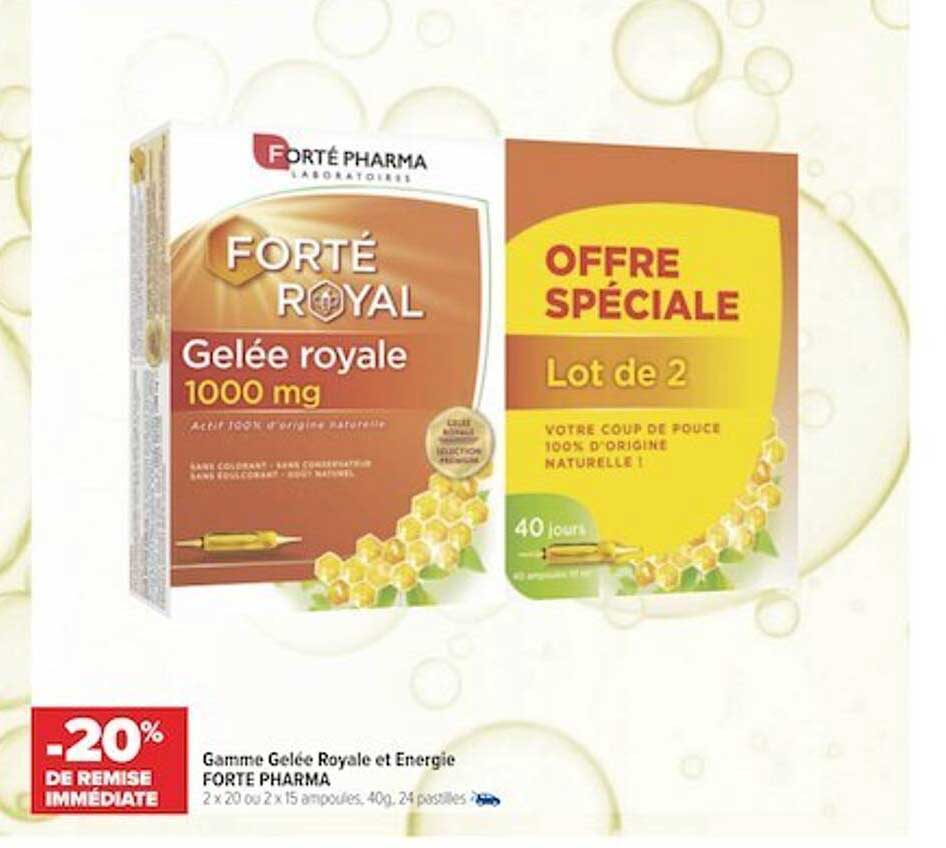 gamme gelée royale et energie forte pharma