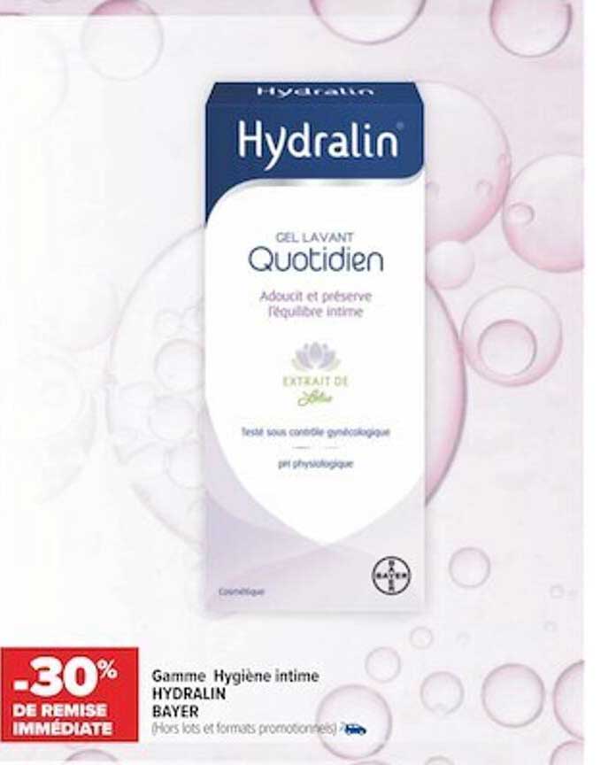 gamme hygiène intime hydralin bayer