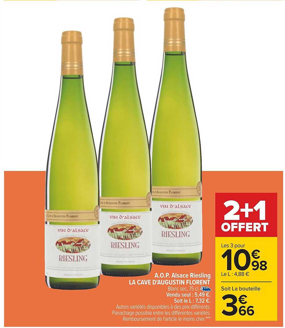 a.o.p. alsace riesling la cave d'augustin florent