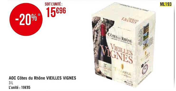 aoc côtes du rhône vieilles vignes
