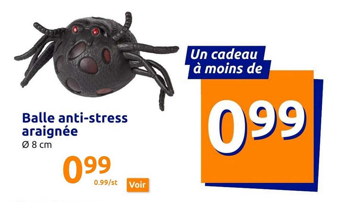 balle anti-stress araignée