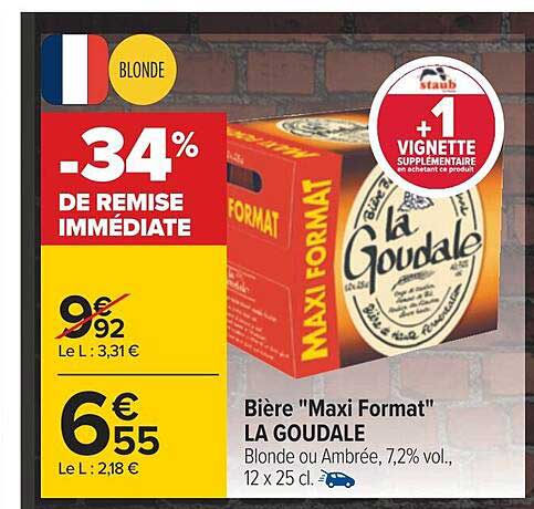 bière "mai format" la goudale