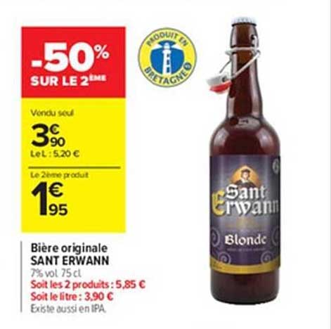 bière originale sant erwann