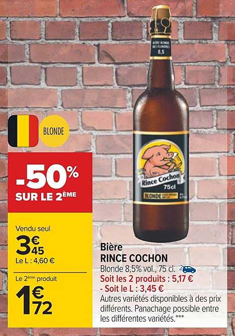 bière rince cochon