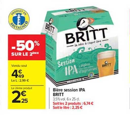 bière session ipa britt