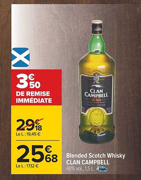 blended scotch whisky clan campbell