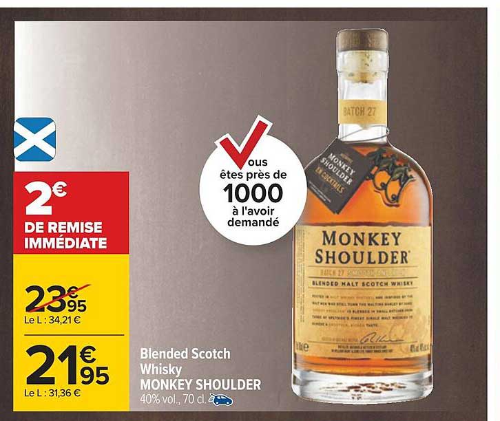 blended scotch whisky monkey shoulder