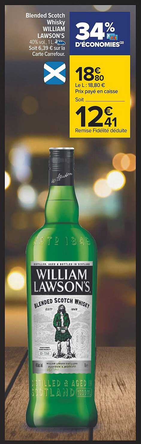 blended scotch whisky william lawson's