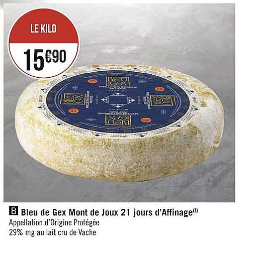 bleu de gex mont de joux 21 jour d'affinage