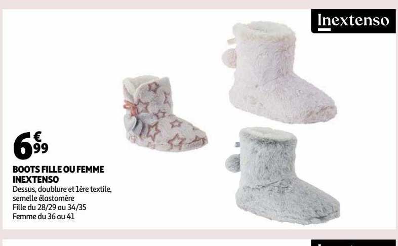 Boots Fille Ou Femme Inextenso