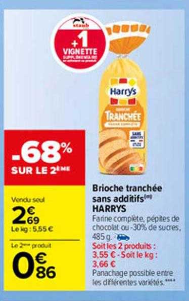 Brioche Tranchée Sans Additifs Harrys