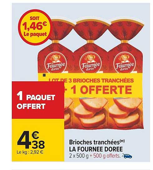 Brioche Tranchées La  Fournée Dorée