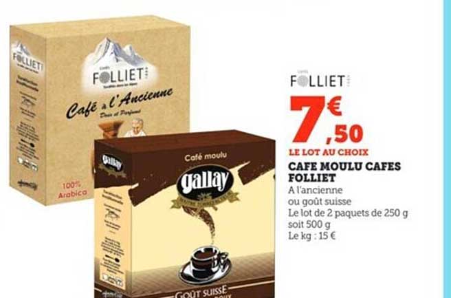 café moulu cafés folliet