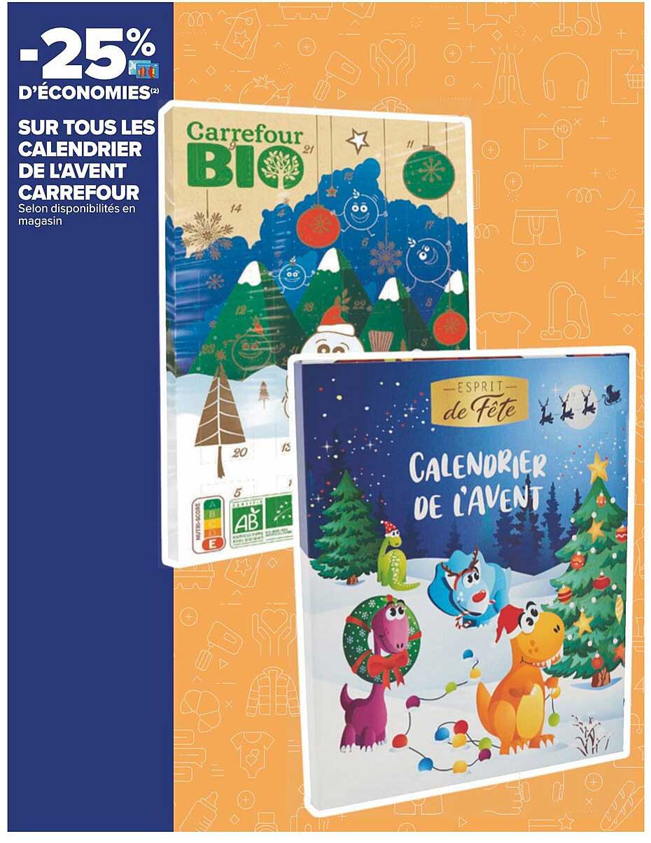 calendrier de l'avent carrefour