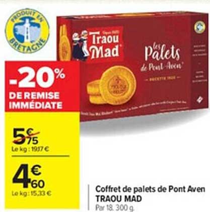 coffret de palets de pont aven traou mad