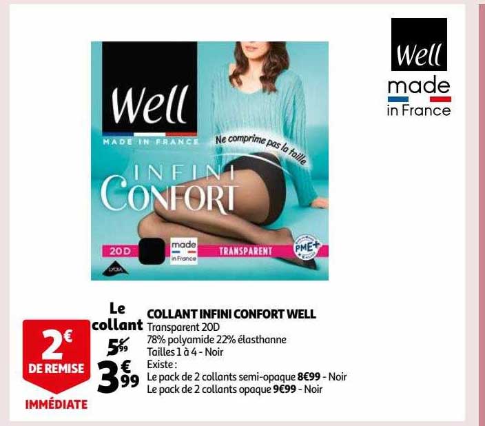 collant infini confort well