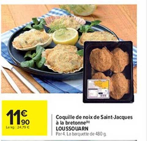 coquille de noix de saint-jacques à la bretonne loussouarn