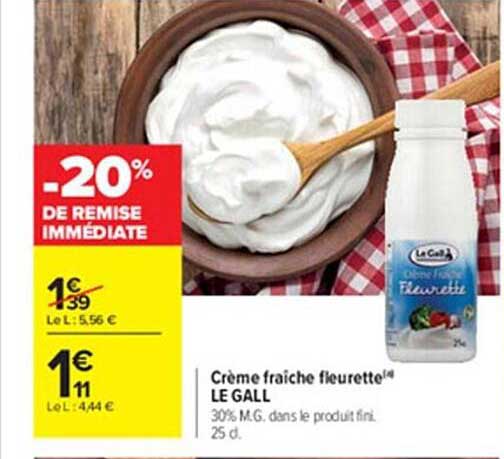 crème fraîche fleurette le gall